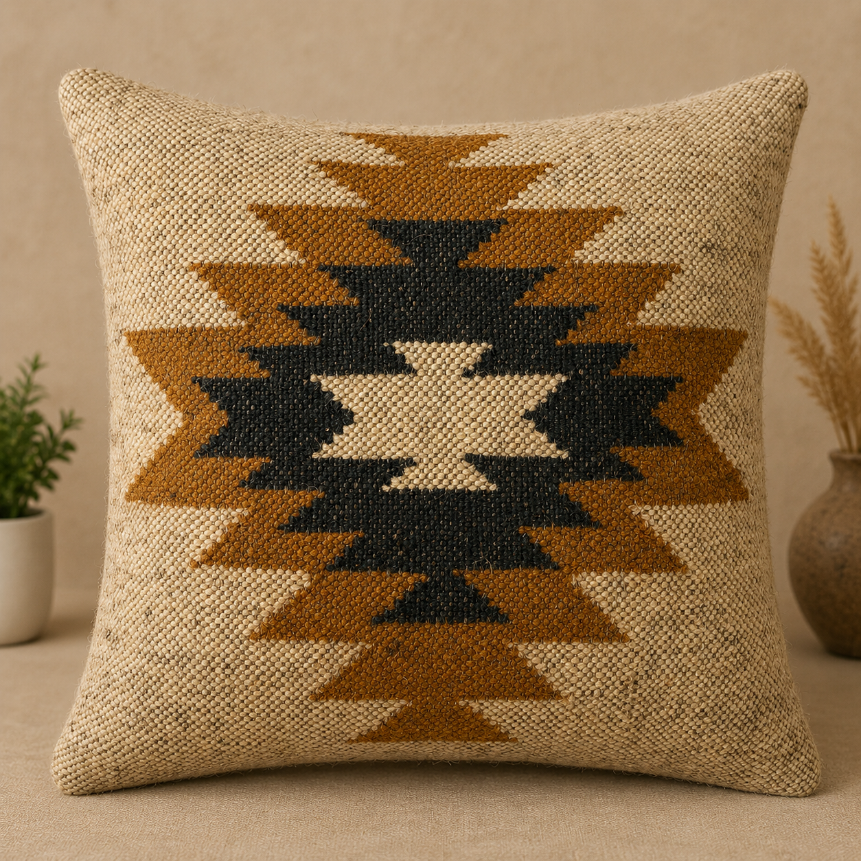 Mountain Peak Kilim Cushion Cover